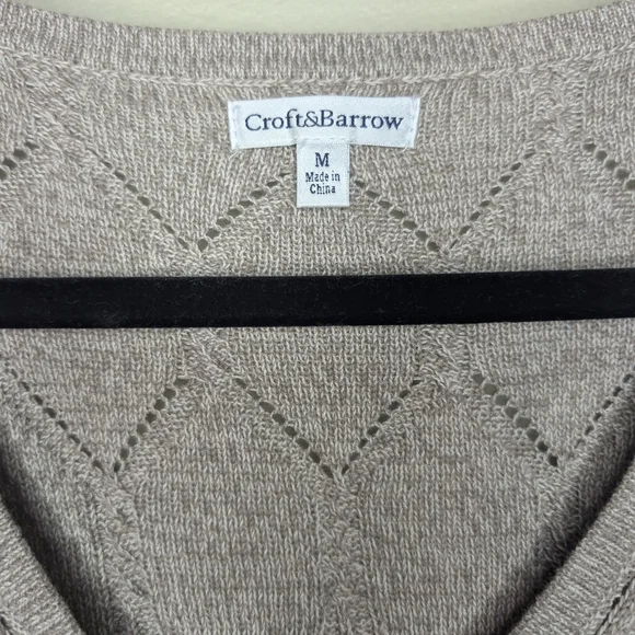 Cable & Gauge Women's Beige Sweater - Picture 2 of 12
